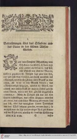 2: Betrachtungen über das Erhabene und das Naive in den schönen Wissenschaften