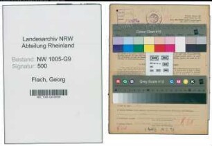 Entnazifizierung Georg Flach , geb. 18.12.1904 (Bauunternehmer)
