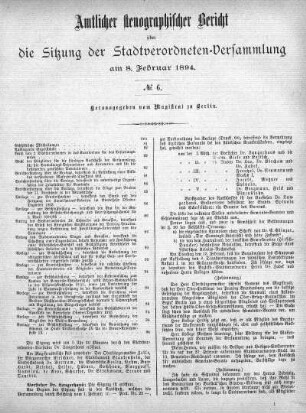 No 6, 8. Februar 1894
