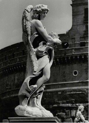 Engelfigur auf der Engelsbrücke (Ponte S. Angelo)