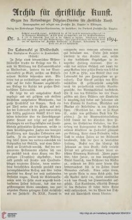 12: Der Tabernakel zu Weilderstadt, [2]