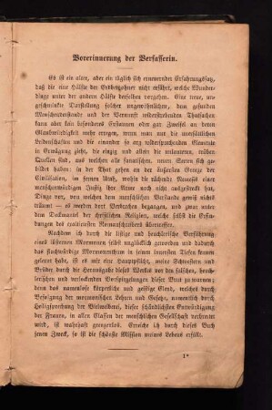 Vorerinnerungen der Verfasserin.