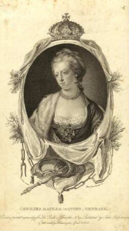 Bildnis von Karoline Mathilde (1751-1775), Königin von Dänemark