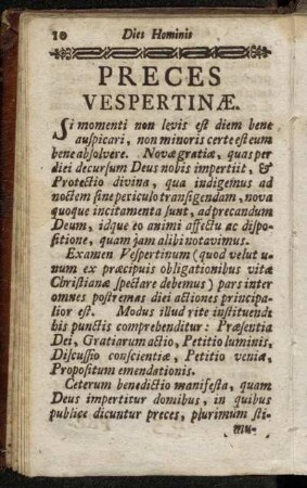 Preces Vespertinæ.