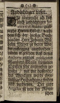 Andächtiger Leser.