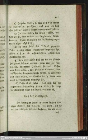 Von der Darmgicht