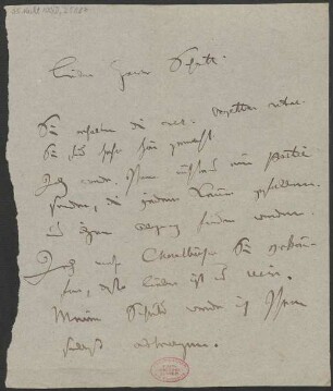 Brief an B. Schott's Söhne : 17.02.1839