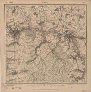 Section Roßwein aus: Topographische Karte (Äquidistantenkarte) Sachsen