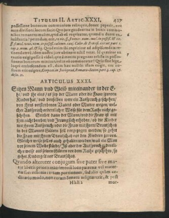 Articulus XXXI. - Articulus XXXIV.
