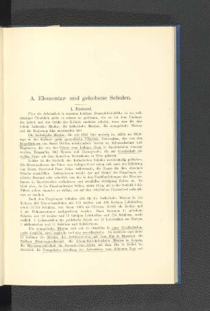 A. Elementar- und gehobene Schulen.
