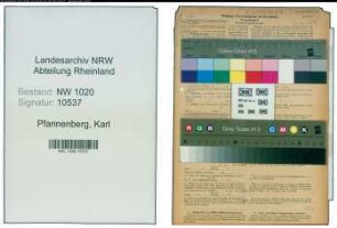 Entnazifizierung Karl Pfannenberg , geb. 04.05.1901 (Lehrer)