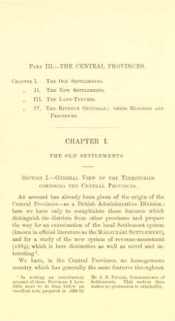 Chapter I. The old settlements