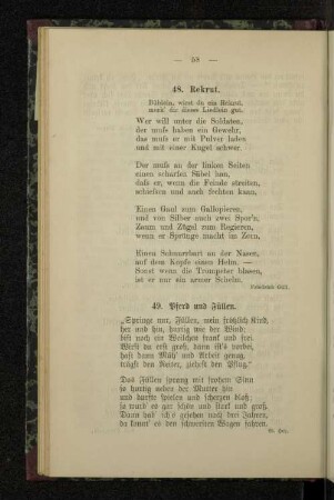 49. Pferd und Füllen.