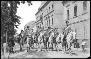 Großenhain. Einrücken nach dem Regiments Exerzieren-Husaren-Regiment Nr.18