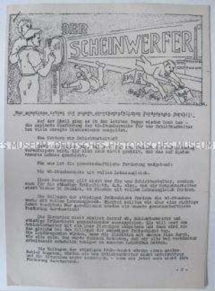 Hektografiertes Mitteilungsblatt der KPD Hamburg-Harburg
