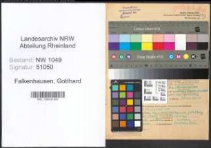 Entnazifizierung Gotthard Von Falkenhausen , geb. 22.01.1920 (Arzt)