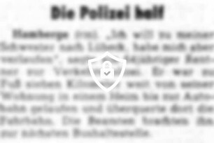 Die Polizei half