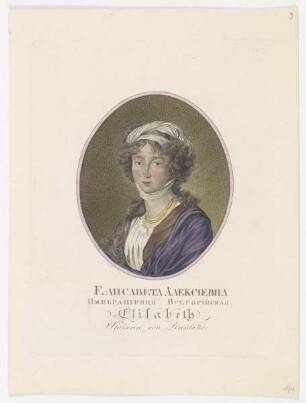Bildnis der Elisabeth, Kaiserin von Russland