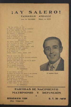 ¡Ay salero! : Tanguillo andaluz