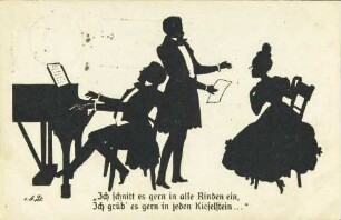 Ich schnitt es gern in alle Rinden ein