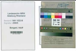 Entnazifizierung Adolf Bongard , geb. 07.11.1894 (Postbeamter)