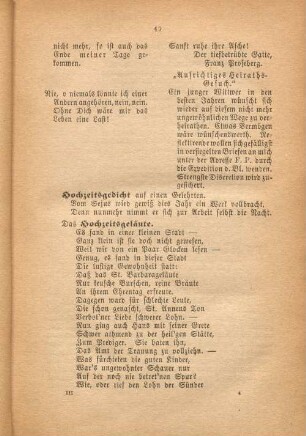 Hochzeitsgedicht auf einen Gelehrten.