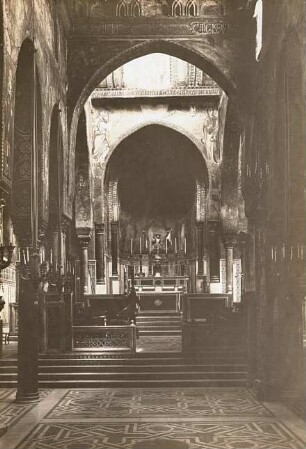 Palermo. Capella Palatina, Inneres, Blick zum Altar