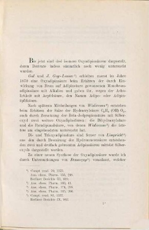 Zur Kenntniss der Oxyadipinsaeuren : Inaug. Diss. der Univ. Jena