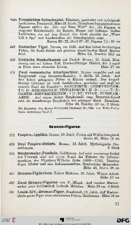 Bronze-Figuren (Nr. 452-464)