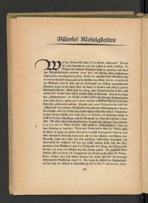 Allerlei Kleinigkeiten