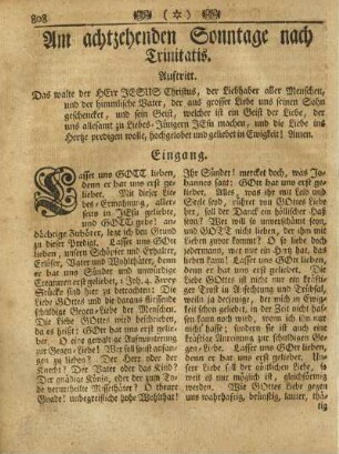 Am achtzehenden Sonntage nach Trinitatis