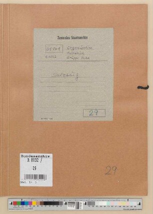 Lageberichte und Korrespondenz der Landesleitungen: Salzburg