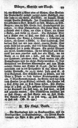 II. Die königl. Banko