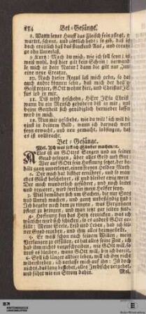 Bet-Gesänge.