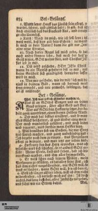 Bet-Gesänge.