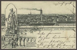 Ansichtskarte Panorama "Berlin vom Kreuzberge", Viktoriapark