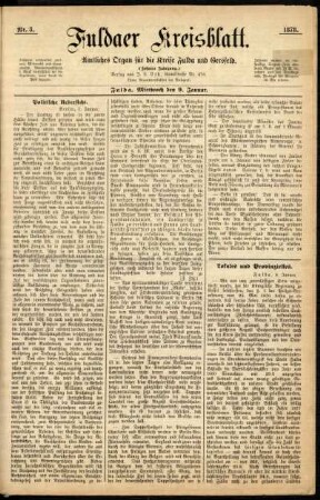 Ausgabe vom Mittwoch, den 09. Januar 1878.