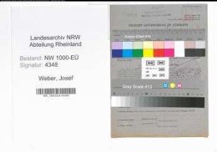 Entnazifizierung Josef Weber, geb. 05.01.1895 (Bahnsekretaer)