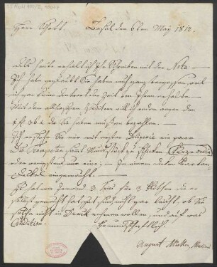 Brief an B. Schott's Söhne : 06.05.1812