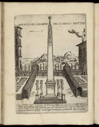 Obelisco Nel Giardino Del S' Ciriaco Mattei