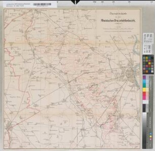 Übersichtskarte von dem Rheinischen Braunkohlenbezirk. Gezeichnet durch E. Nicolai, Oberbergamtszeichner. Bearb. durch den Oberbergamtsmarkscheider Wagner / Gisaldruck d. Lith. Anst. v. Bogdan Gisevius, Berlin