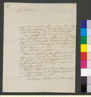 Brief von Müffling, Friedrich Karl Ferdinand von an Goethe, Johann Wolfgang von