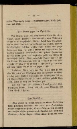 Vom Bewässern