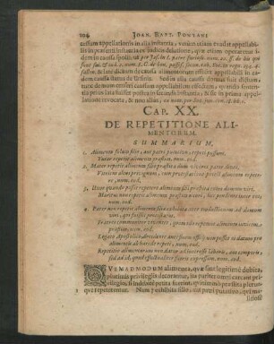 Cap. XX. De Repetitione Alimentorum.