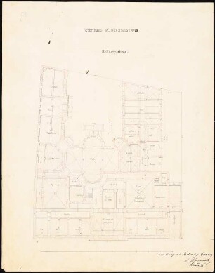 Wohnhaus Wilhelmstraße 70 (Villa Strousberg), Berlin: Grundriss KG