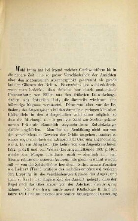 Beitrag zur Casuistik des Glioma Retinae