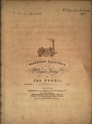 Railroad galopade : for the piano forte