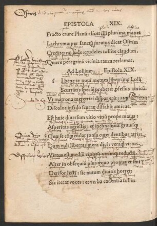 Ad Lollium. Epistola .XIX.