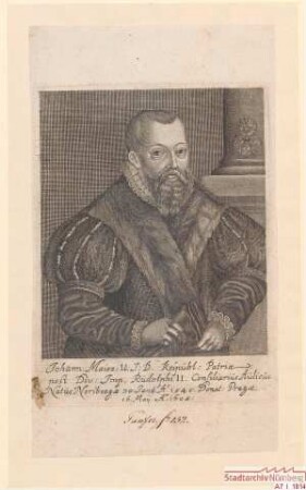 Johann Maier, U.J.D.; 30. Januar 1545; gest. 16. Mai 1608