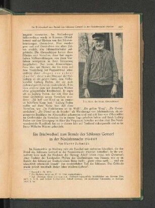 ein Briefwechsel zum Brande des Schlosses Gottorf in der Neujahrsnacht 1564/65